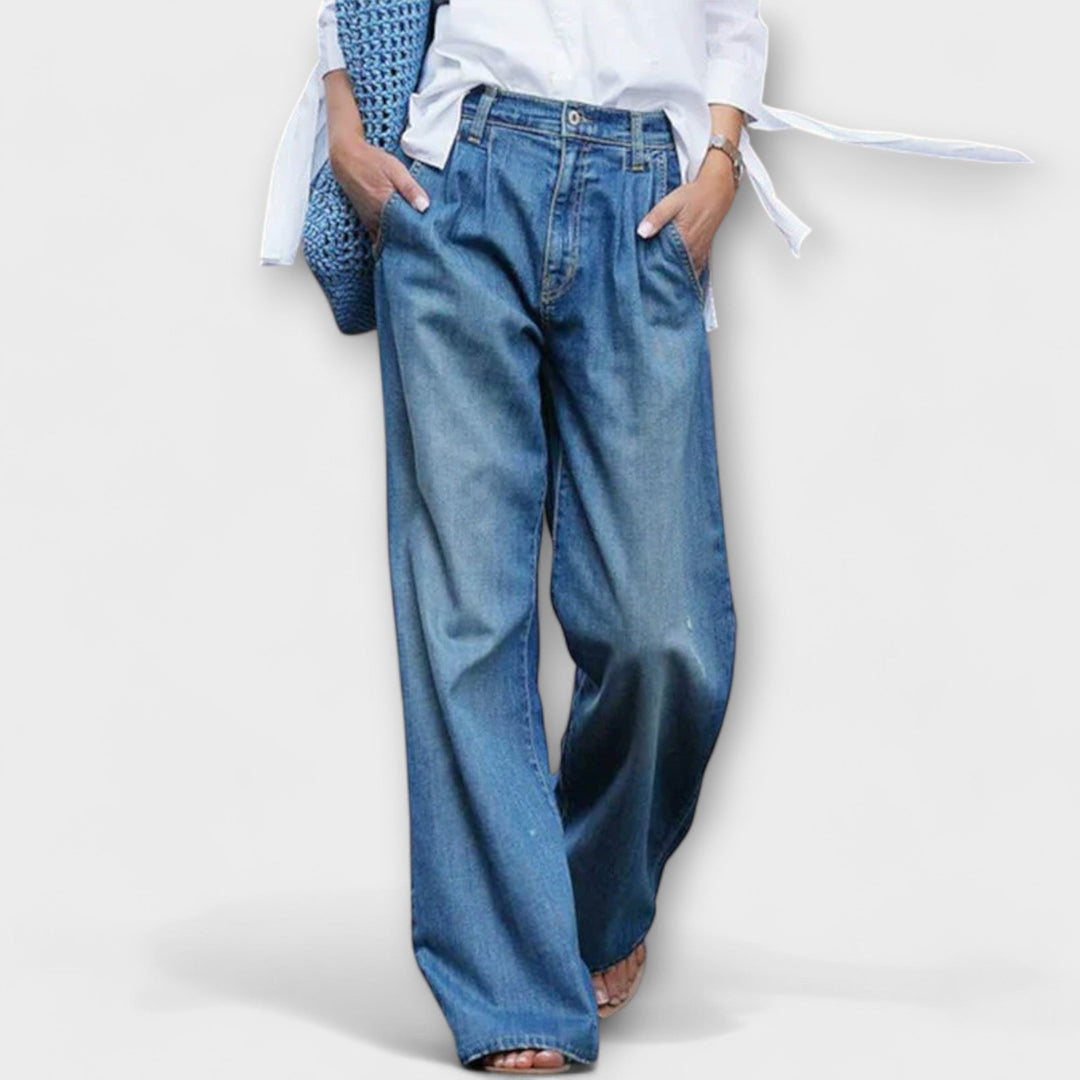 Ava – Jeans de alta calidad con pierna anch