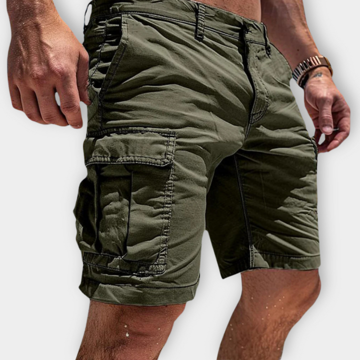 Cardo - Pantalones cortos cargo de algodón