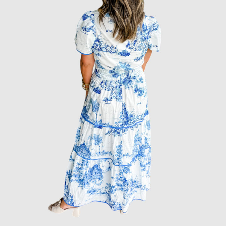 Eliza | Maxivestido clásico de tela