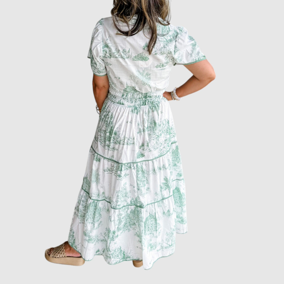 Eliza | Maxivestido clásico de tela