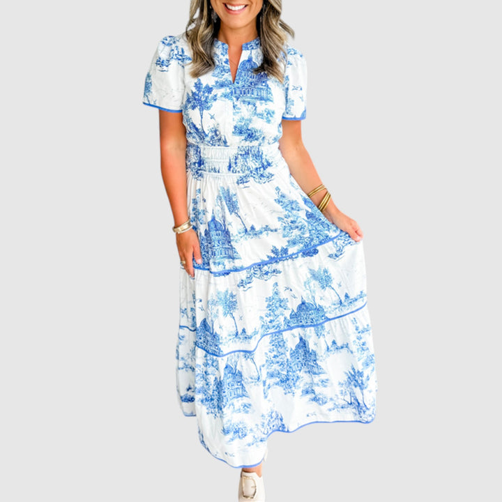 Eliza | Maxivestido clásico de tela
