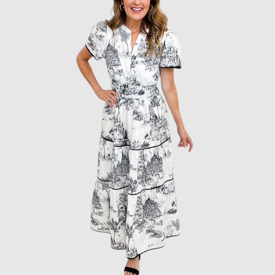 Eliza | Maxivestido clásico de tela