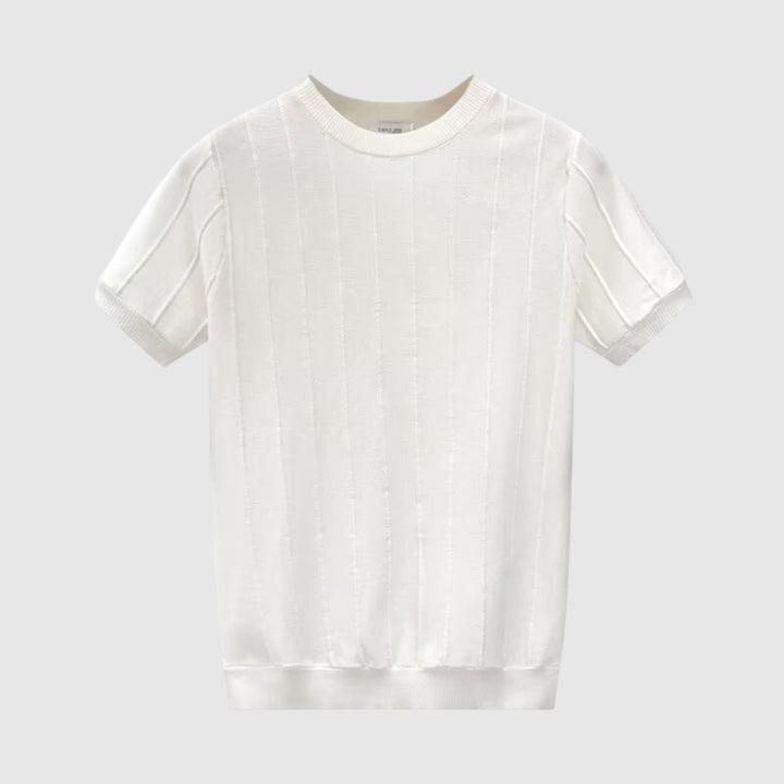 Camiseta de punto esencial acanalada