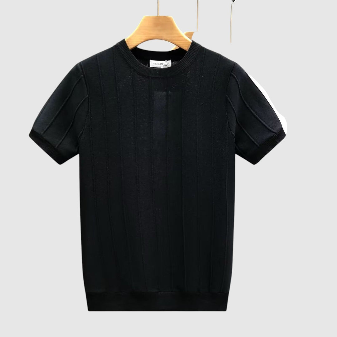 Camiseta de punto esencial acanalada