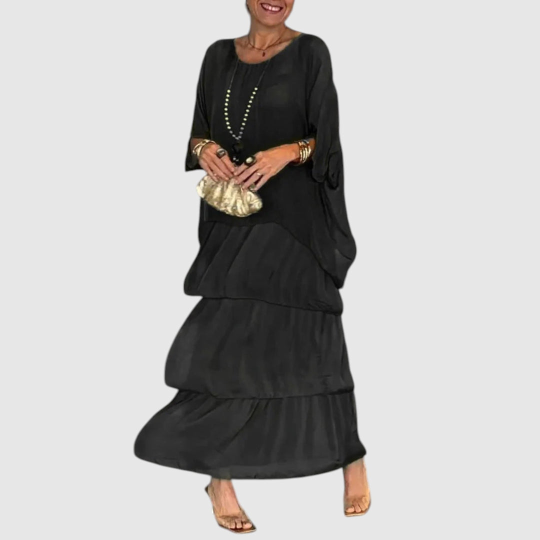 Nora | Elegante vestido bohemio informal de gasa