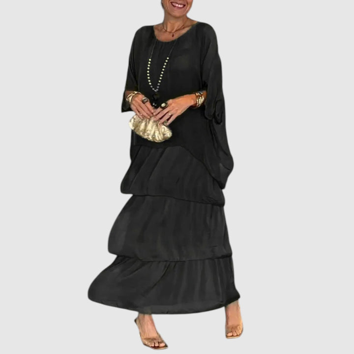 Nora | Elegante vestido bohemio informal de gasa