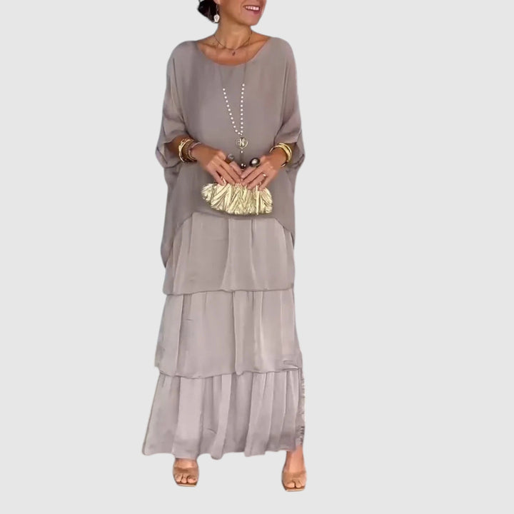 Nora | Elegante vestido bohemio informal de gasa