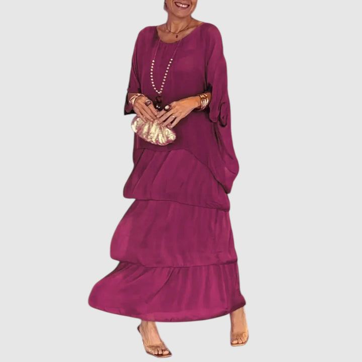 Nora | Elegante vestido bohemio informal de gasa