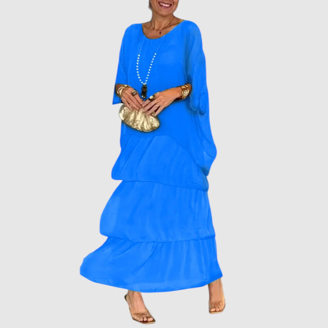 Nora | Elegante vestido bohemio informal de gasa