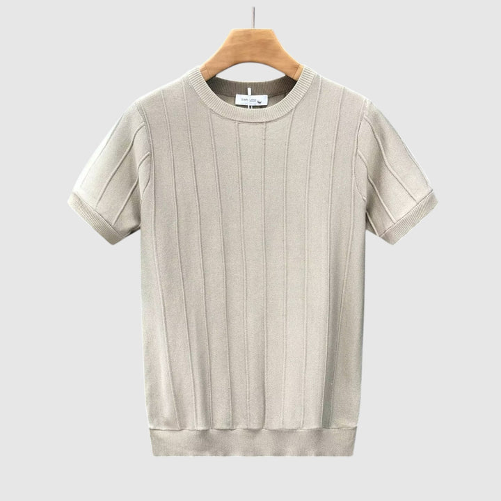 Camiseta de punto esencial acanalada