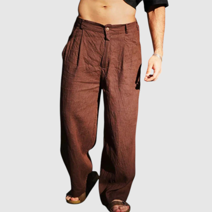 Dario™ | Pantalones anchos de lino