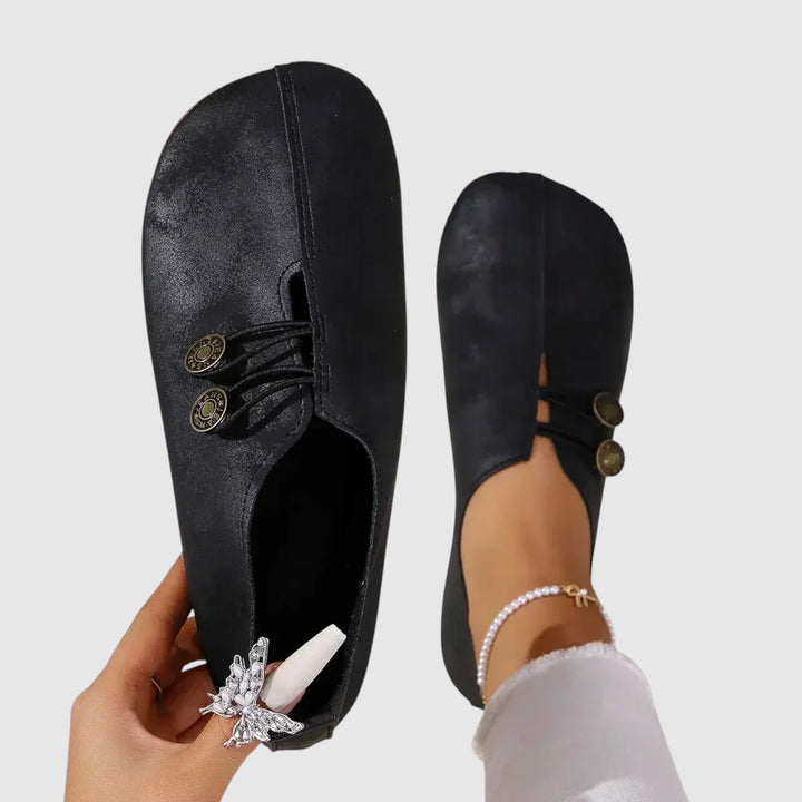 Pantuflas ortopédicas Lydia de ante suave para mujer