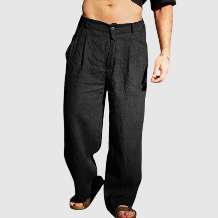 Dario™ | Pantalones anchos de lino
