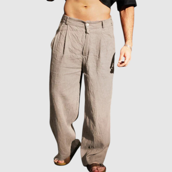 Dario™ | Pantalones anchos de lino