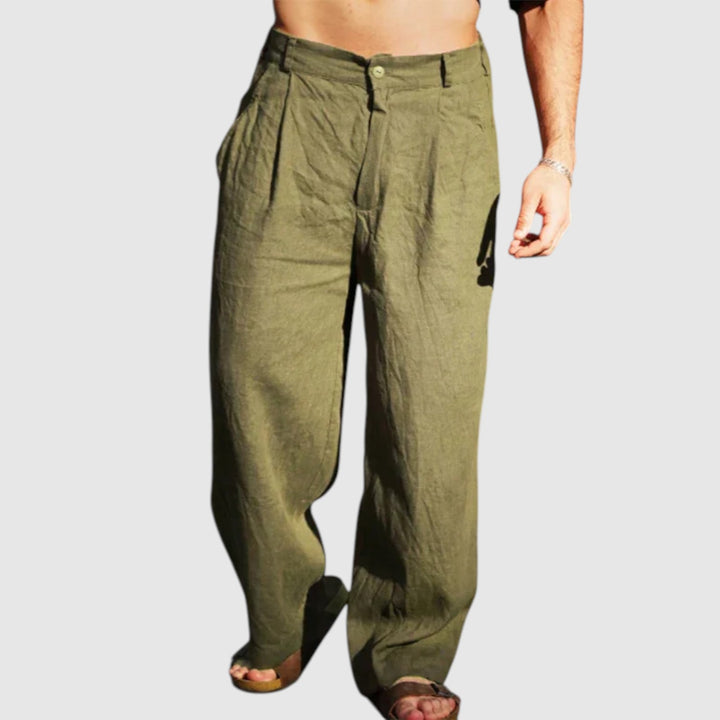 Dario™ | Pantalones anchos de lino