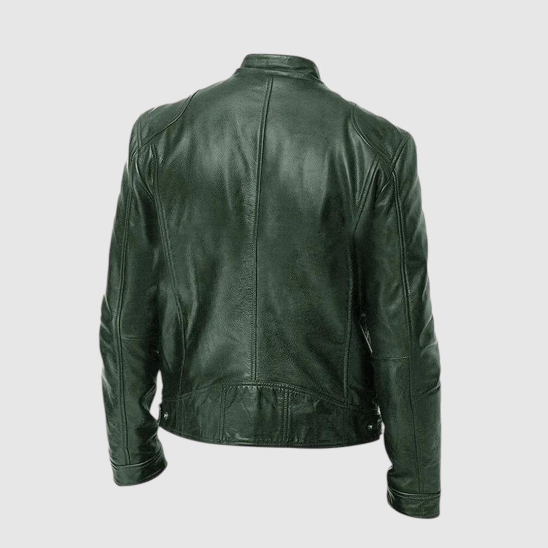 Blackford - Chaqueta de cuero informal
