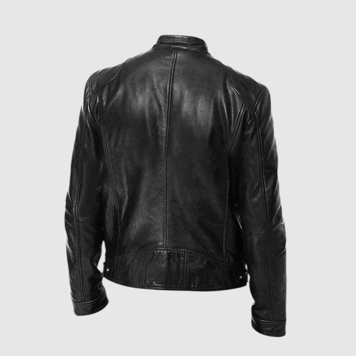 Blackford - Chaqueta de cuero informal
