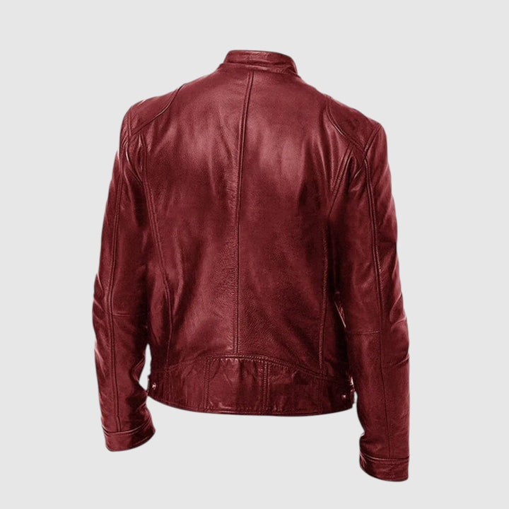 Blackford - Chaqueta de cuero informal