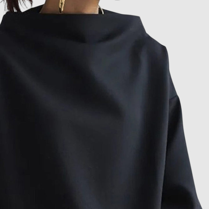 Elly | Top de punto suave con cuello alto