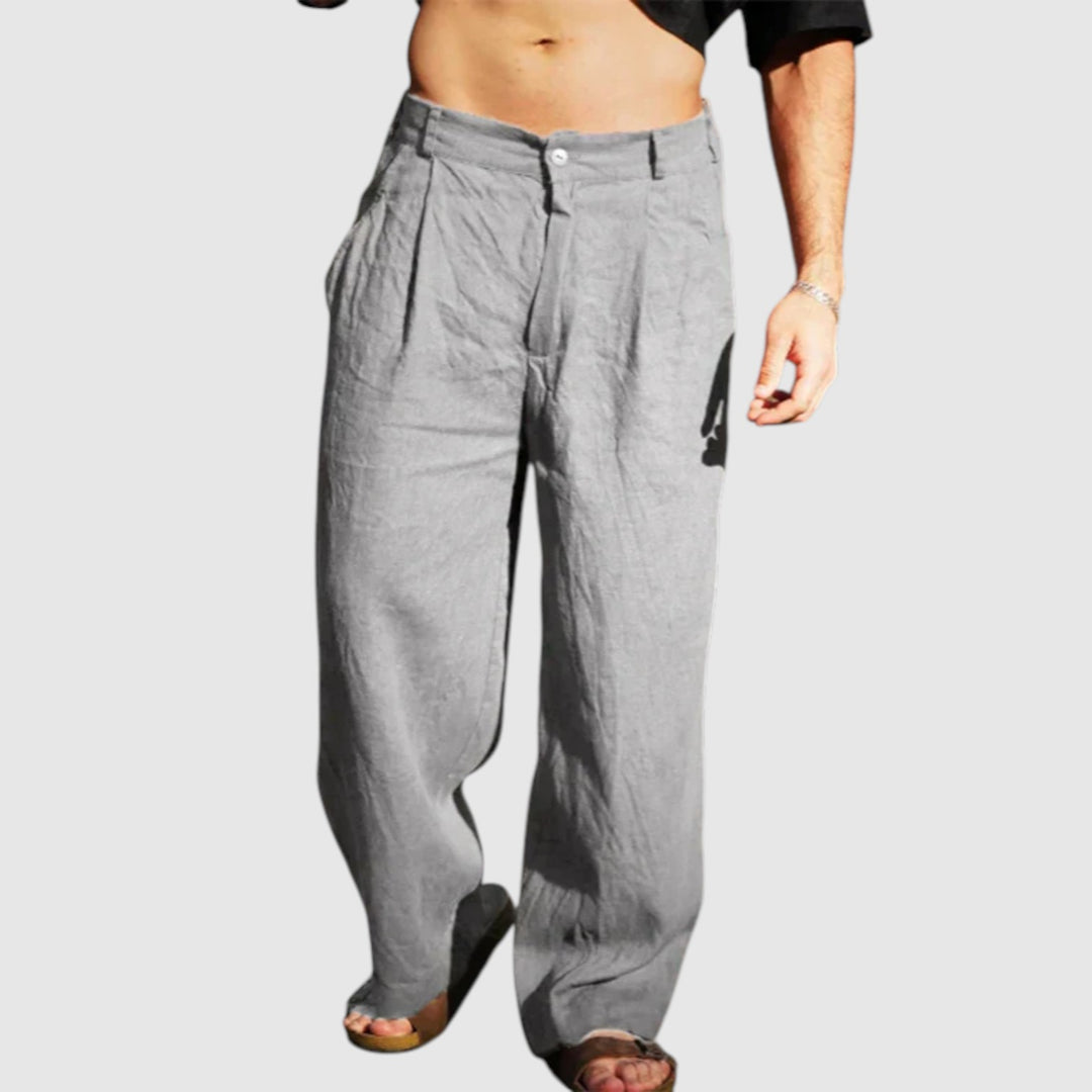 Dario™ | Pantalones anchos de lino