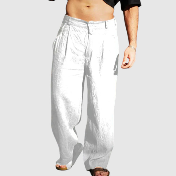 Dario™ | Pantalones anchos de lino