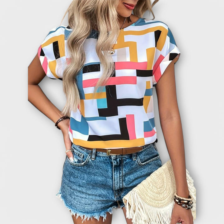 Chloe - Blusa de Manga Corta