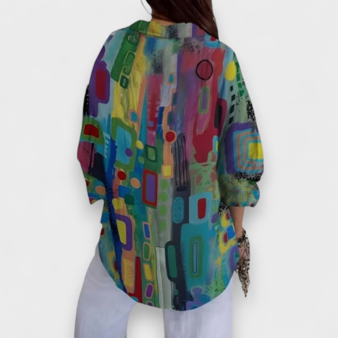 Josefa - Blusa con estampado geométrico