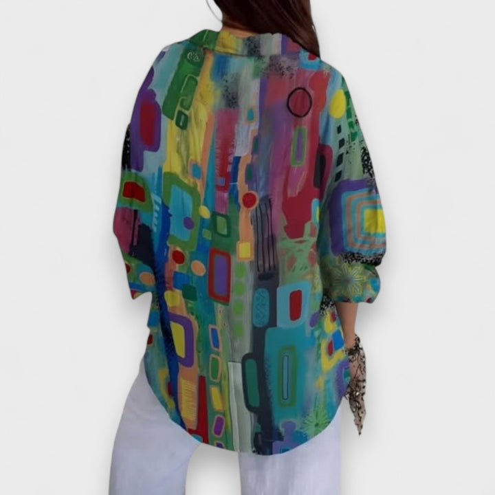 Josefa - Blusa con estampado geométrico